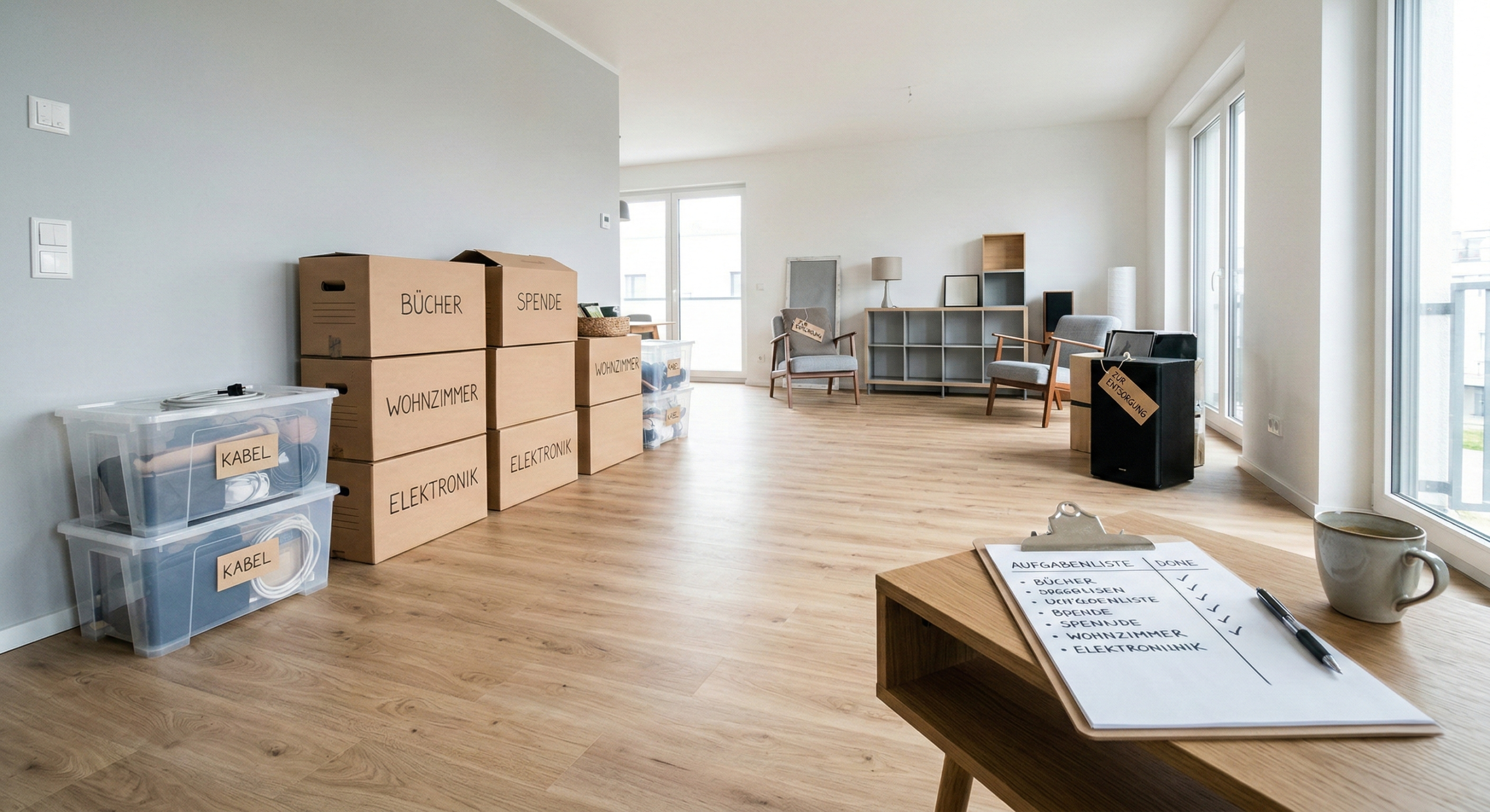 Entrümpelung vorbereiten: Tipps für einen stressfreien Termin